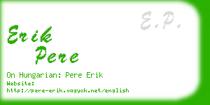 erik pere business card